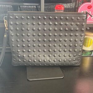 MCM Gray Logo Pouch
